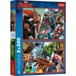 Jucarii, Copii si Bebe - Jucarii si jocuri - Jocuri si puzzle - Puzzle - Puzzle trefl 2x200 marvel avengers aparatorii lumii - Infinity.ro
