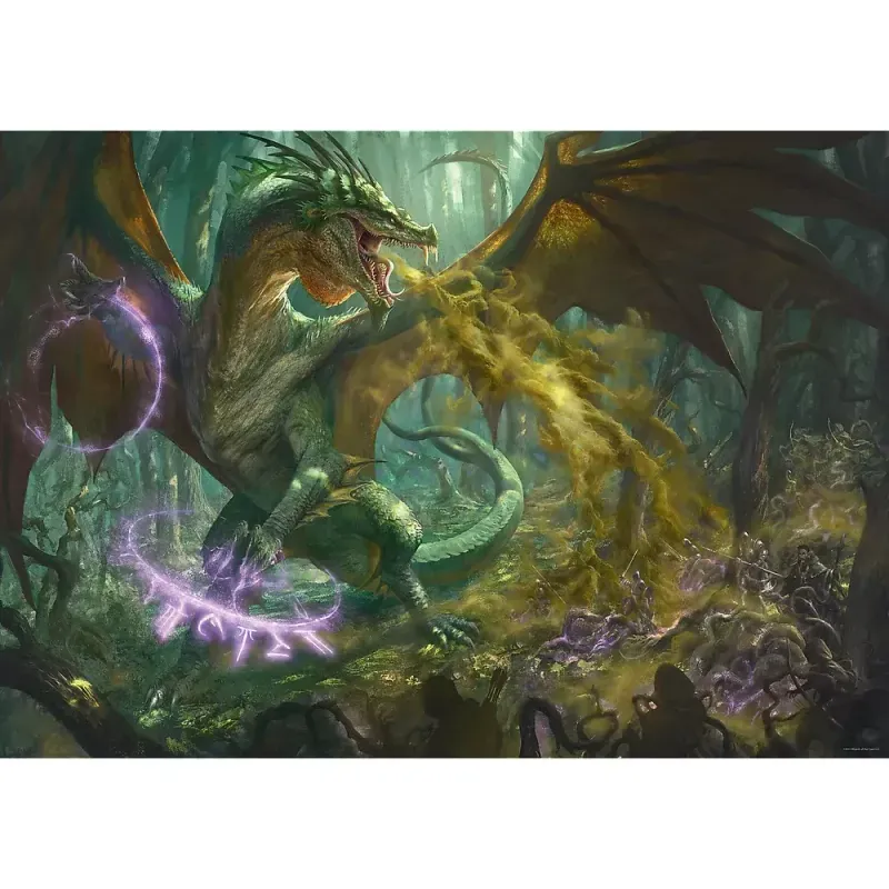 Jucarii, Copii si Bebe - Jucarii si jocuri - Jocuri si puzzle - Puzzle - Puzzle trefl uft 1000 dungeons dragons dragonul verde - Infinity.ro