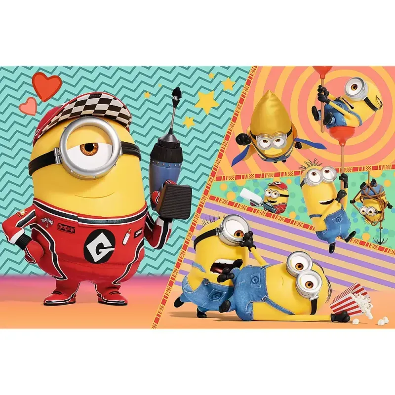 Jucarii, Copii si Bebe - Jucarii si jocuri - Jocuri si puzzle - Puzzle - Puzzle trefl 4in1 despicable me 4 minionii trazniti - Infinity.ro