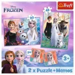Jucarii, Copii si Bebe - Jucarii si jocuri - Jocuri si puzzle - Puzzle - Puzzle trefl 2in1 memo disney frozen printesele si taramul lor - Infinity.ro