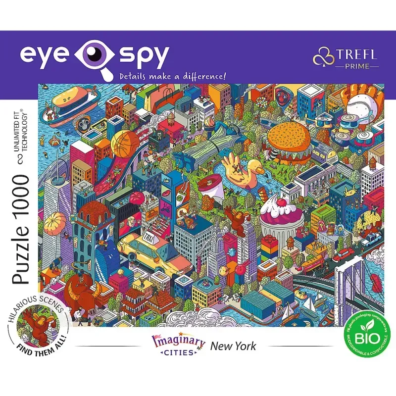 Jucarii, Copii si Bebe - Jucarii si jocuri - Jocuri si puzzle - Puzzle - Puzzle trefl 1000 uft eye spy new york - Infinity.ro