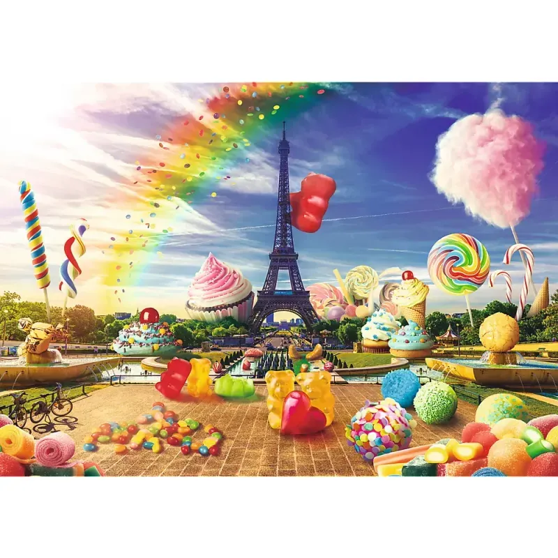 Jucarii, Copii si Bebe - Jucarii si jocuri - Jocuri si puzzle - Puzzle - Puzzle trefl 1000 dulciuri la paris - Infinity.ro