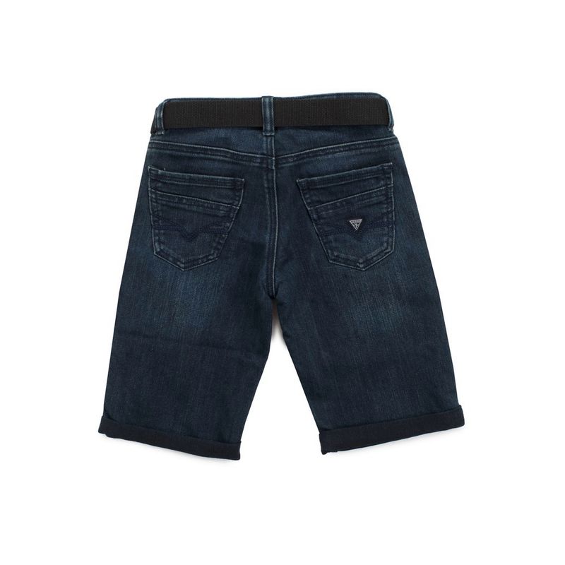 Fashion, accesorii si bijuterii - Copii - Imbracaminte copii - Pantaloni copii - Blugi scurti baieti Guess, Albastru, 98 CM 3 ani - Infinity.ro