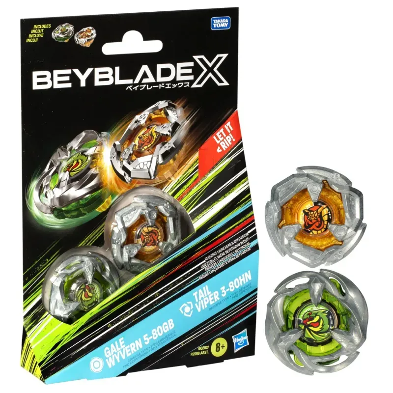 Jucarii, Copii si Bebe - Jucarii si jocuri - Figurine - Beyblade X Pachet Duo Tail Viper 3-80hn Si Gale Wyvern 5-80gb - Infinity.ro