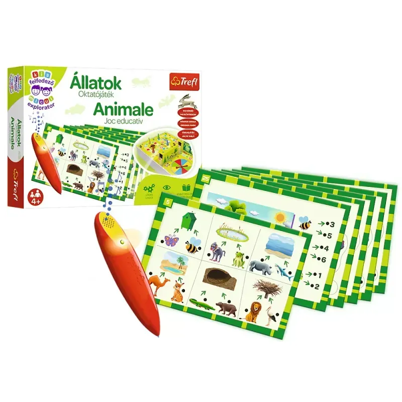 Jucarii, Copii si Bebe - Jucarii si jocuri - Jocuri si puzzle - Jocuri de societate - Joc Animalele Cu Creion Magic - Infinity.ro