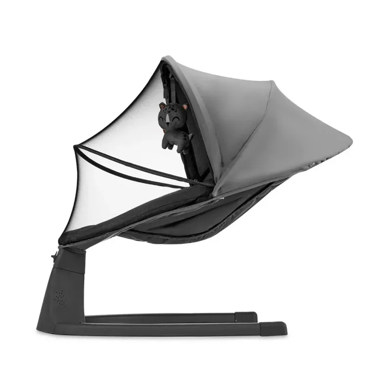 Casa si Gradina - Mobilier - Mobilier copii - Balansoare, leagane si hamace - Leagan Electric Kinderkraft Lumi 2, Dark Grey - Infinity.ro