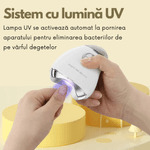 Ingrijire personala si Cosmetice - Manichiura si pedichiura - Unghiere si clesti manichiura & pedichiura - Unghiera electrica profesionala, Adsinio, 2 in 1, Functie de taiere si polizare, 3 trepte de viteza, Alb - Infinity.ro