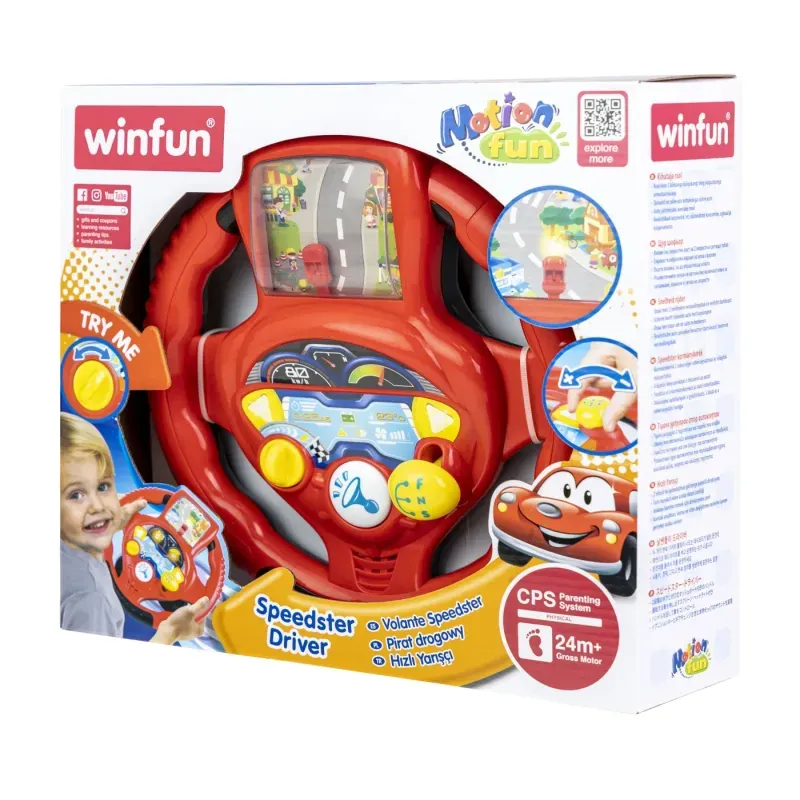 Jucarii, Copii si Bebe - Jucarii si jocuri - Jucarii bebelusi - Jucarii interactive bebelusi - Winfun Volan Cu Sunete Si Lumini - Infinity.ro