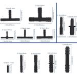 Auto si Moto - Piese auto utilaje - Piese auto utilaje industriale - Set de Reductii, Ramificatii, Mufe, pentru furtune si conducte auto,113 bucati, Negru - Infinity.ro
