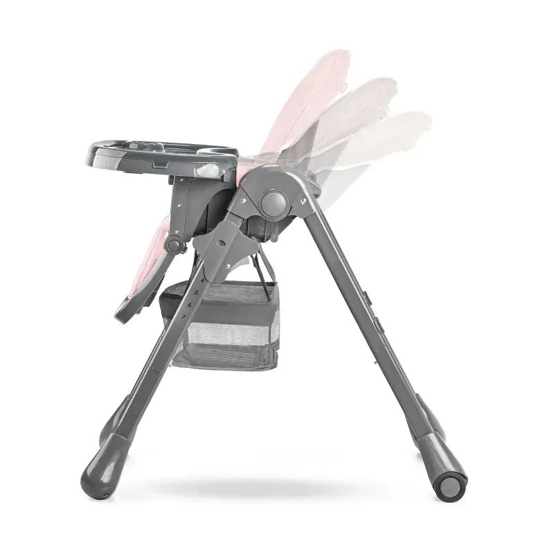 Jucarii, Copii si Bebe - Hrana si alaptare - Scaune de masa bebe - Scaun De Masa Kinderkraft Tastee, Pliabil, Rose - Infinity.ro