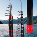 Sport si Outdoor - Sporturi acvatice - Pescuit - Lansete - Lanseta telescopica, Adsinio, Carbon, 2.7m, Lungime retractata 44cm, 190g, Inele din carbura de siliciu, SiC - Infinity.ro