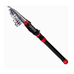 Sport si Outdoor - Sporturi acvatice - Pescuit - Lansete - Lanseta telescopica, Adsinio, Carbon, 2.1m, Lungime retractata 41cm, 155g, Inele din carbura de siliciu, SiC, negru rosu - Infinity.ro