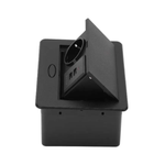 Casa si Gradina - Electrice - Prize - Priza Incorporabila Retractabila, Adsinio, 1 Shucko, 1 USB A, 1 USB Type-C, Cablu 1.8m Curent nominal 16A, Negru - Infinity.ro