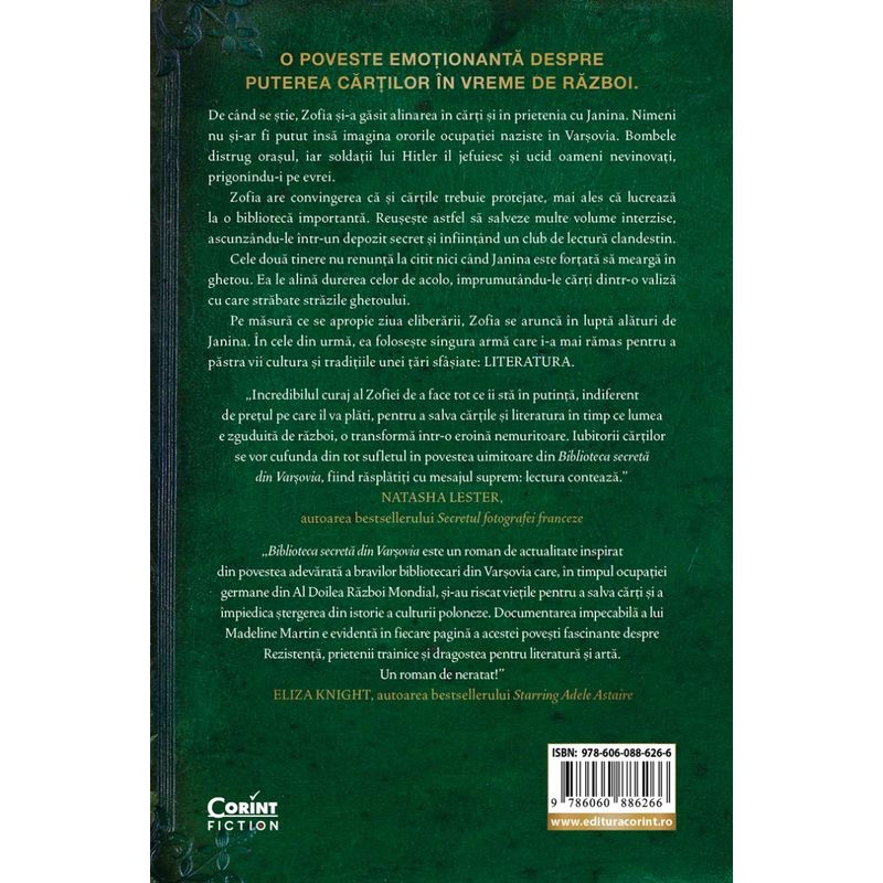 Carti si Birotica - Carti - Fictiune - Biblioteca secreta din Varsovia - Infinity.ro