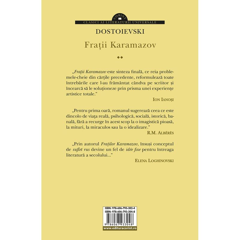 Carti si Birotica - Carti - Fictiune - Fratii Karamazov (vol.I & II) - Infinity.ro