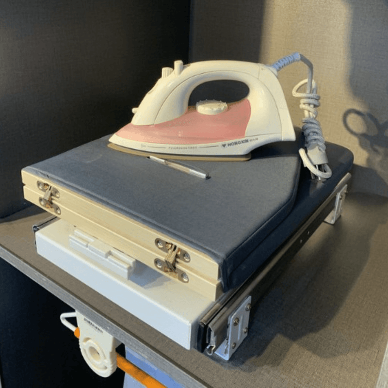 Market - Spalare si intretinere rufe - Mese de calcat - Masa de calcat, Adsinio, Incorporabila cu amortizare, Dimensiuni Inchisa-450mm/300mm/160mm, Deschisa- 800mm/300mm,,Gri - Infinity.ro