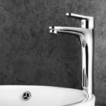 Casa si Gradina - Sanitare - Lavoar baie si accesorii - Baterii sanitare - Baterie Lavoar, Adsinio, Inalta, Corp de Cupru, Pentru lavoar de blat, Apa calda si rece, Greutate 1100g, Inaltime 28cm - Infinity.ro