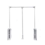 Casa si Gradina - Mobilier - Feronerie si accesorii mobila - Lift pentru umerase, Adsinio, 660-890mm, Argintiu, Amortizare la ridicare, Incarcare pana la 30 kg - Infinity.ro