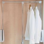 Casa si Gradina - Mobilier - Feronerie si accesorii mobila - Lift pentru umerase, Adsinio, 660-890mm, Argintiu, Amortizare la ridicare, Incarcare pana la 30 kg - Infinity.ro