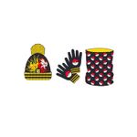 Fashion, accesorii si bijuterii - Copii - Accesorii copii - Caciuli si palarii copii - Set caciula-fular-manusi Pokemon Unica Negru/Galben - Infinity.ro