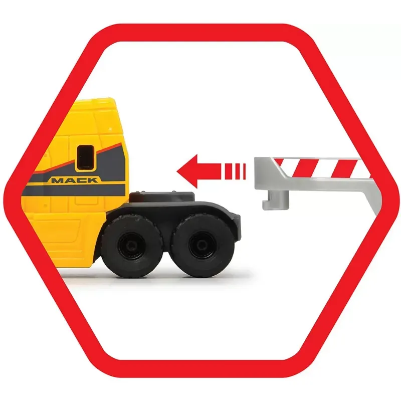 Jucarii, Copii si Bebe - Jucarii si jocuri - Vehicule si jucarii cu telecomanda - Utilaje constructie de jucarie - Trailer volvo mack cu basculanta si tractor - Infinity.ro