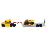 Jucarii, Copii si Bebe - Jucarii si jocuri - Vehicule si jucarii cu telecomanda - Utilaje constructie de jucarie - Trailer volvo mack cu basculanta si tractor - Infinity.ro