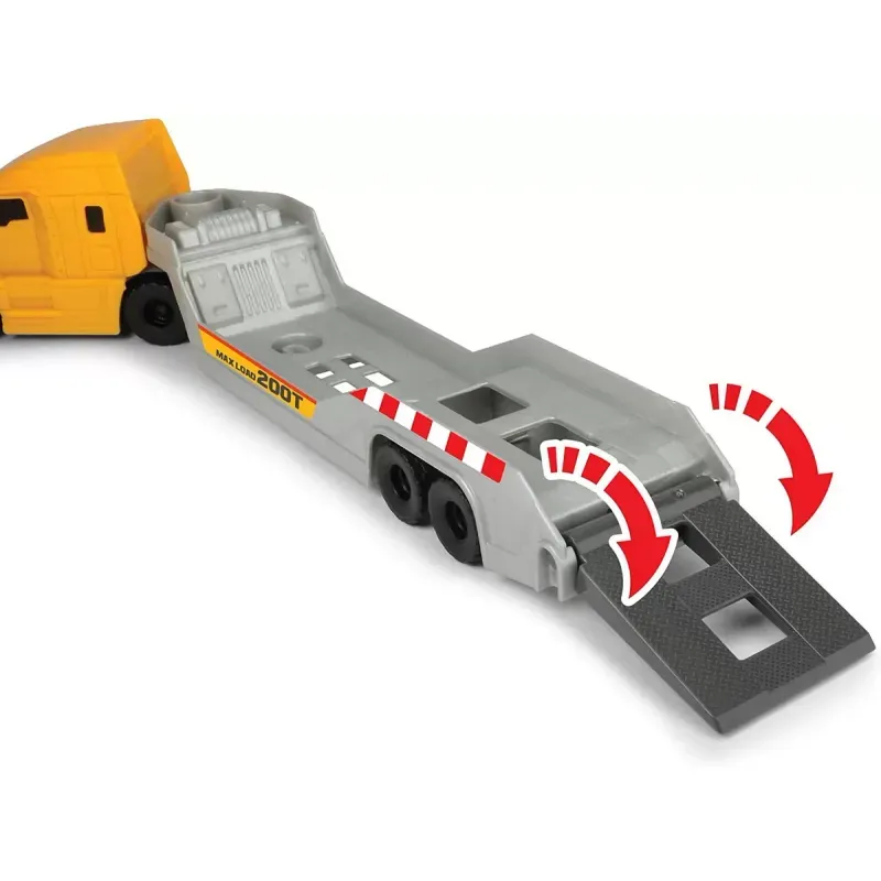 Jucarii, Copii si Bebe - Jucarii si jocuri - Vehicule si jucarii cu telecomanda - Utilaje constructie de jucarie - Trailer volvo mack cu basculanta si tractor - Infinity.ro