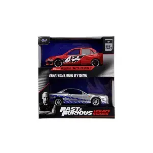 Jada Fast And Furious Set 2 Masini Metalice Mitsubishi Lancer Evolution Ix 1:32