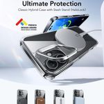 Laptop, Telefoane si Tablete - Telefoane mobile si accesorii - Accesorii Telefoane - Huse telefoane - Husa pentru iPhone 16 - ESR Classic Hybrid HaloLock Kickstand - Transparent Negru - Infinity.ro