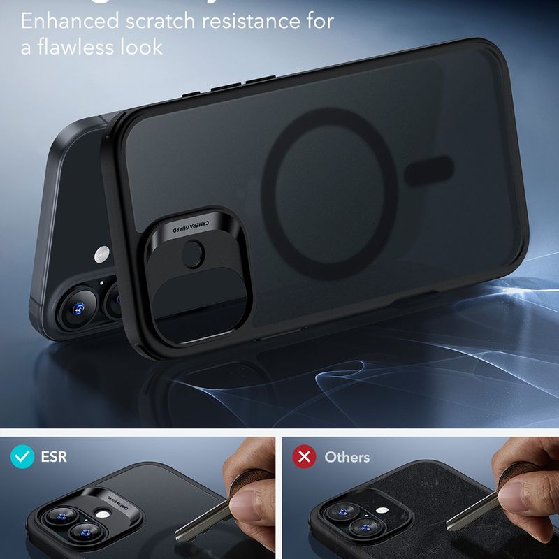 Laptop, Telefoane si Tablete - Telefoane mobile si accesorii - Accesorii Telefoane - Huse telefoane - Husa pentru iPhone 16 - ESR Classic Hybrid HaloLock -  Negru - Infinity.ro
