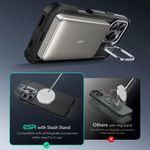 Laptop, Telefoane si Tablete - Telefoane mobile si accesorii - Accesorii Telefoane - Huse telefoane - Husa pentru iPhone 16 Pro - ESR Cyber Armor Kickstand - Verde - Infinity.ro