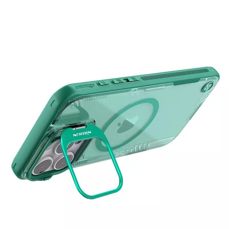 Laptop, Telefoane si Tablete - Telefoane mobile si accesorii - Accesorii Telefoane - Huse telefoane - Husa pentru iPhone 16 Pro - Nillkin Iceblade Prop Magnetic (with Camera Cutout) - Verde - Infinity.ro