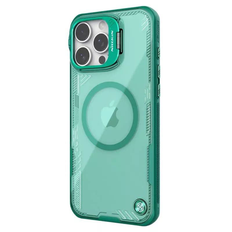 Laptop, Telefoane si Tablete - Telefoane mobile si accesorii - Accesorii Telefoane - Huse telefoane - Husa pentru iPhone 16 Pro - Nillkin Iceblade Prop Magnetic (with Camera Cutout) - Verde - Infinity.ro