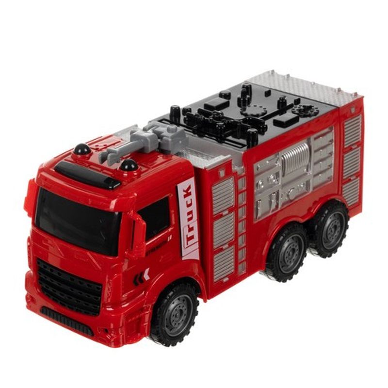 Jucarii, Copii si Bebe - Jucarii si jocuri - Vehicule si jucarii cu telecomanda - Masinute - Set Camioane Pompieri 6 in 1 – Vehicule de Jucarie cu Elemente Mobile, pentru Copii +3 Ani - Infinity.ro