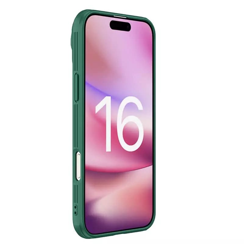 Laptop, Telefoane si Tablete - Telefoane mobile si accesorii - Accesorii Telefoane - Huse telefoane - Husa pentru iPhone 16 Pro Max - Nillkin CamShield Prop Magnetic - Verde - Infinity.ro