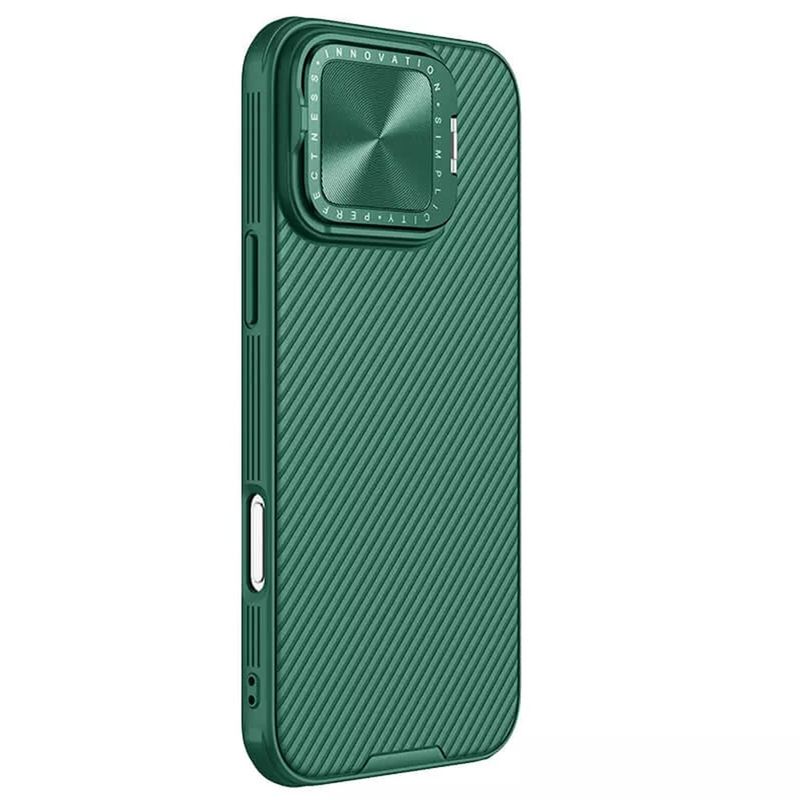 Laptop, Telefoane si Tablete - Telefoane mobile si accesorii - Accesorii Telefoane - Huse telefoane - Husa pentru iPhone 16 Pro Max - Nillkin CamShield Prop Magnetic - Verde - Infinity.ro