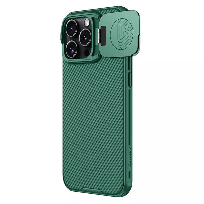 Laptop, Telefoane si Tablete - Telefoane mobile si accesorii - Accesorii Telefoane - Huse telefoane - Husa pentru iPhone 16 Pro Max - Nillkin CamShield Prop Magnetic - Verde - Infinity.ro