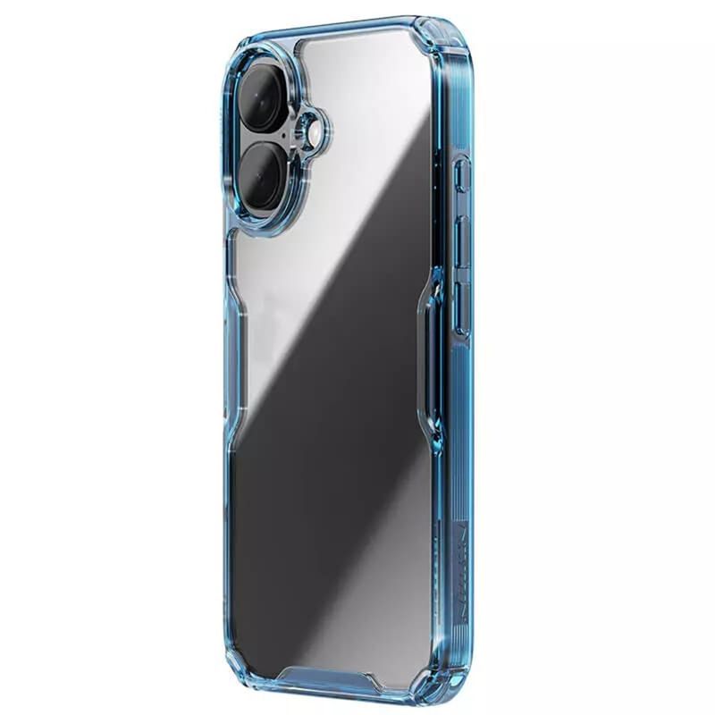 Laptop, Telefoane si Tablete - Telefoane mobile si accesorii - Accesorii Telefoane - Huse telefoane - Husa pentru iPhone 16 Plus - Nillkin Nature TPU Pro Case - Albastru - Infinity.ro