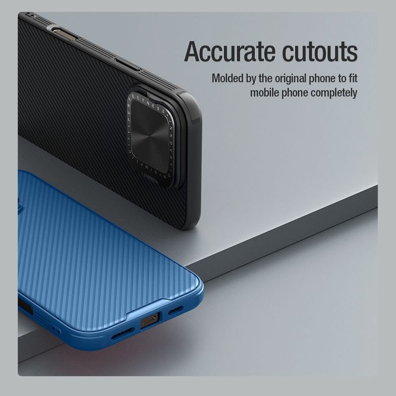 Laptop, Telefoane si Tablete - Telefoane mobile si accesorii - Accesorii Telefoane - Huse telefoane - Husa pentru iPhone 16 Pro Max - Nillkin CamShield Prop Magnetic - Albastru - Infinity.ro