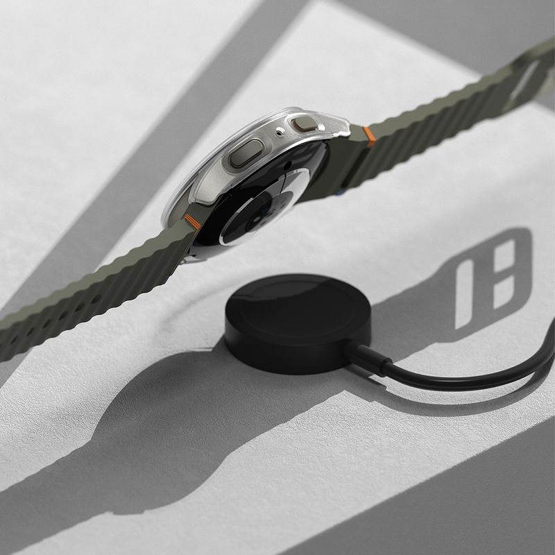 Laptop, Telefoane si Tablete - Wearables si gadgeturi - Wearables - Smartwatch-uri - Husa pentru Samsung Galaxy Watch7A 40mm + Folie - Ringke Slim - Alpine Transparent - Infinity.ro