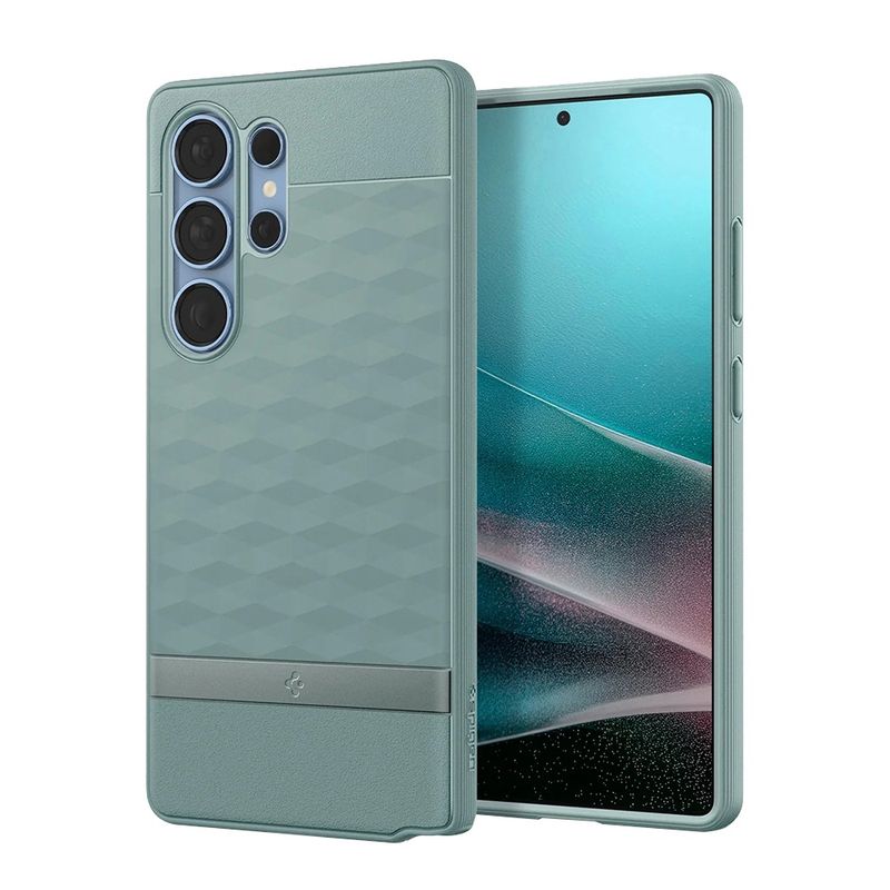 Laptop, Telefoane si Tablete - Telefoane mobile si accesorii - Accesorii Telefoane - Huse telefoane - Husa pentru Samsung Galaxy S25 Ultra - Spigen Caseology Parallax MagSafe - Verde - Infinity.ro