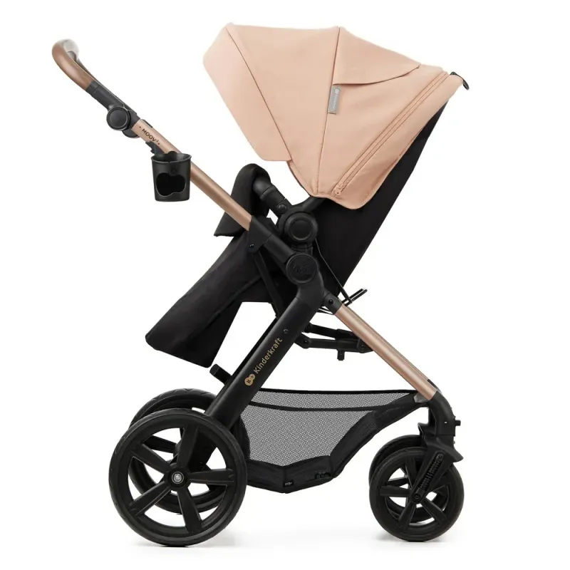 Jucarii, Copii si Bebe - Carucioare si articole de transport - Carucioare - Carucioare 3 in 1 - Carucior 3 in 1 kinderkraft moov 2, sand beige - Infinity.ro