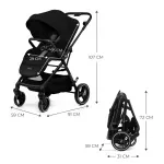 Jucarii, Copii si Bebe - Carucioare si articole de transport - Carucioare - Carucioare sport - Carucior sport kinderkraft yoxi, black - Infinity.ro