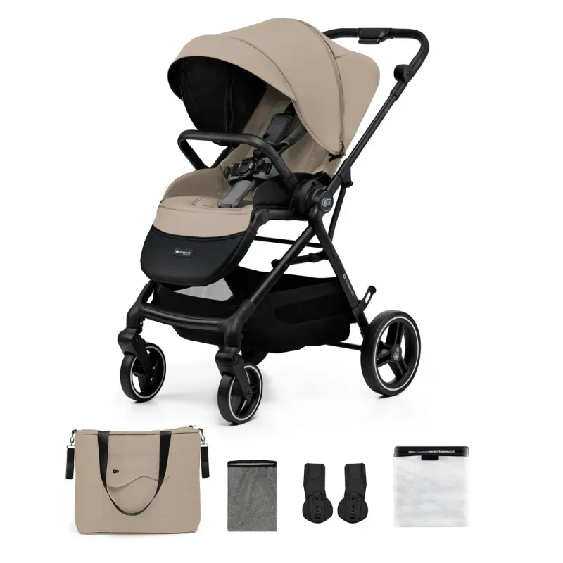 Jucarii, Copii si Bebe - Carucioare si articole de transport - Carucioare - Carucioare sport - Carucior sport kinderkraft yoxi, beige - Infinity.ro