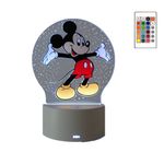 Casa si Gradina - Corpuri si surse de iluminat - Veioze si lampi - Lampi de veghe copii - Lampa de veghe LED, Mickey Mouse, 16 Culori, cu telecomanda, Lumina Ambientala, Alimentare USB sau 3 baterii AA - Infinity.ro