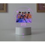 Casa si Gradina - Corpuri si surse de iluminat - Veioze si lampi - Lampi de veghe copii - Lampa de veghe LED, BTS, 16 Culori, cu telecomanda, alimentare USB sau 3 baterii AA - Infinity.ro