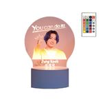 Casa si Gradina - Corpuri si surse de iluminat - Veioze si lampi - Lampi de veghe copii - Lampa de veghe LED, Jung Kook BTS, 16 culori, cu telecomanda, alimentare USB sau 3 baterii AA - Infinity.ro
