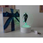 Casa si Gradina - Corpuri si surse de iluminat - Veioze si lampi - Lampi de veghe copii - Lampa de veghe LED, Kylian Mbappe, 7 culori, alimentare USB sau 3 baterii AA - Infinity.ro