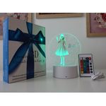 Casa si Gradina - Corpuri si surse de iluminat - Veioze si lampi - Lampi de veghe copii - Lampa de veghe LED, Barbie, 16 culori, cu telecomanda, alimentare USB sau 3 baterii AA - Infinity.ro