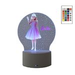 Casa si Gradina - Corpuri si surse de iluminat - Veioze si lampi - Lampi de veghe copii - Lampa de veghe LED, Barbie, 16 culori, cu telecomanda, alimentare USB sau 3 baterii AA - Infinity.ro